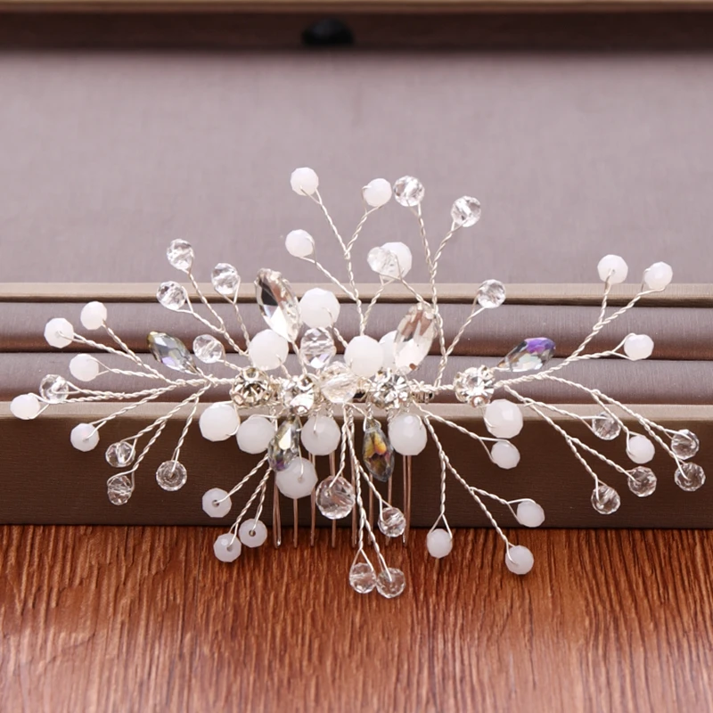 Silver Color Bridal Hair Comb Wedding Hair Accessories Women Head Jewelry Hair Comb Wedding Headpiece Handmade Bridal Tiara
Silver Color Bridal Hair Comb Wedding Hair Accessories Women Head Jewelry Hair Comb Wedding Headpiece Handmade Bridal Tiara