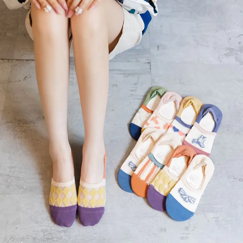 Contrasting Colored Summer Women Cotton Socks Fruit Breathable Cute Short Socks Harajuku Flower Stitching Color Fresh Sokken
Contrasting Colored Summer Women Cotton Socks Fruit Breathable Cute Short Socks Harajuku Flower Stitching Color Fresh Sokken