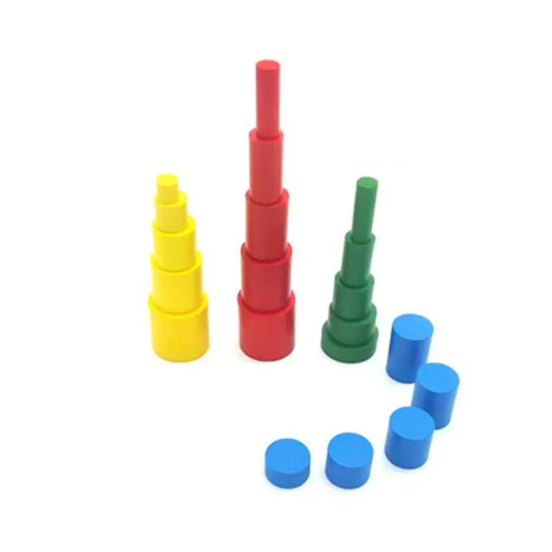 Montessori Wooden Cylinders Educational Toys With Card Kids Children Early Teaching Gift 634F
Montessori Wooden Cylinders Educational Toys With Card Kids Children Early Teaching Gift 634F