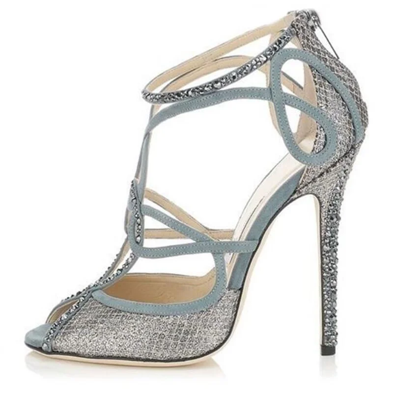Luxury Bling Bling Rhinestone High Heel Sandals Cross Strap Stiletto Heels Studded Dress Shoe Hollow Strappy Wedding Shoes Bride
Luxury Bling Bling Rhinestone High Heel Sandals Cross Strap Stiletto Heels Studded Dress Shoe Hollow Strappy Wedding Shoes Bride