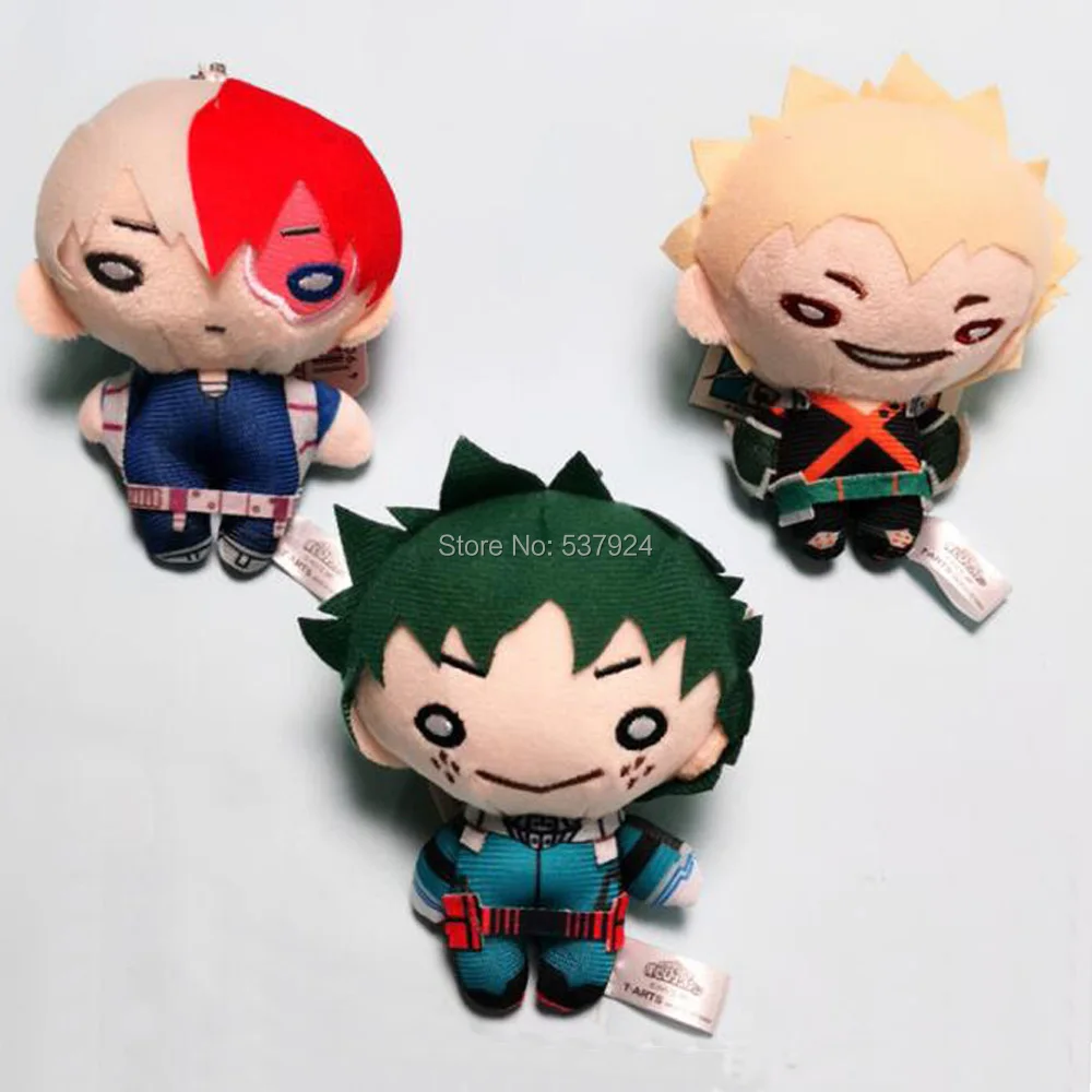 Новый 20 шт. мой герой Академии Bakugou Katsuki Todoroki шото haku 4 "10 см Брелок плюшевая кукла