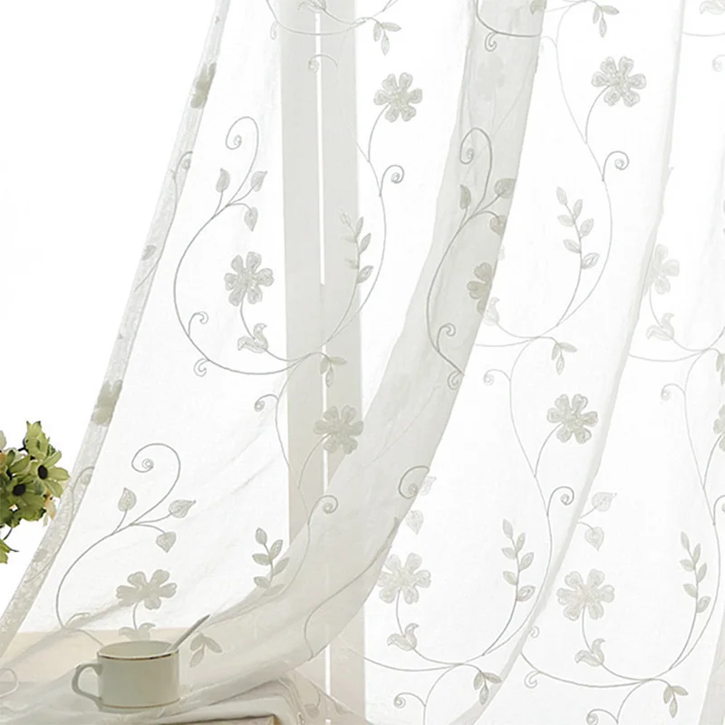 Embroidered White Floral Tulle Window Curtains For Living Room European Voile Sheer Curtains For Bedroom Kitchen Drapes Blinds
Embroidered White Floral Tulle Window Curtains For Living Room European Voile Sheer Curtains For Bedroom Kitchen Drapes Blinds