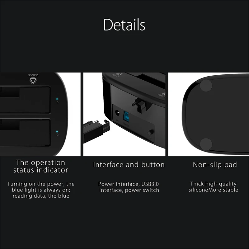 CABLETIME USB3.0 HDD Case Black Hard Drive Enclosure for Laptop External HDD Enclosure N392
CABLETIME USB3.0 HDD Case Black Hard Drive Enclosure for Laptop External HDD Enclosure N392