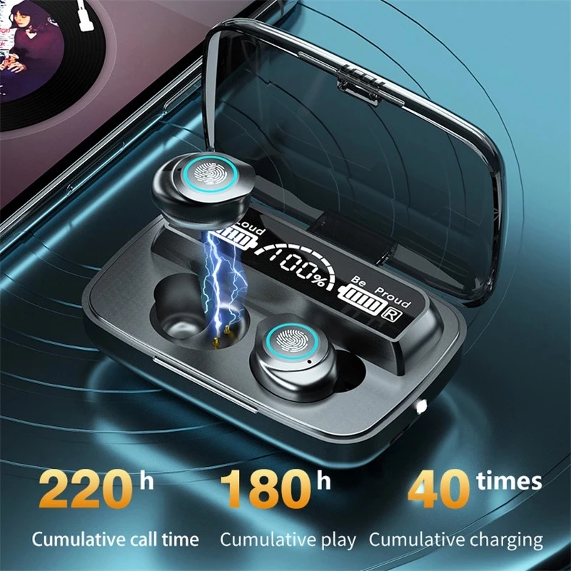 2000mAh LED Blue tooth5.0 Wireless Earphones Headphones Earbuds TWS Touch Control Sport Headset Noise Cancel Earphone Headphone
2000mAh LED Blue tooth5.0 Wireless Earphones Headphones Earbuds TWS Touch Control Sport Headset Noise Cancel Earphone Headphone