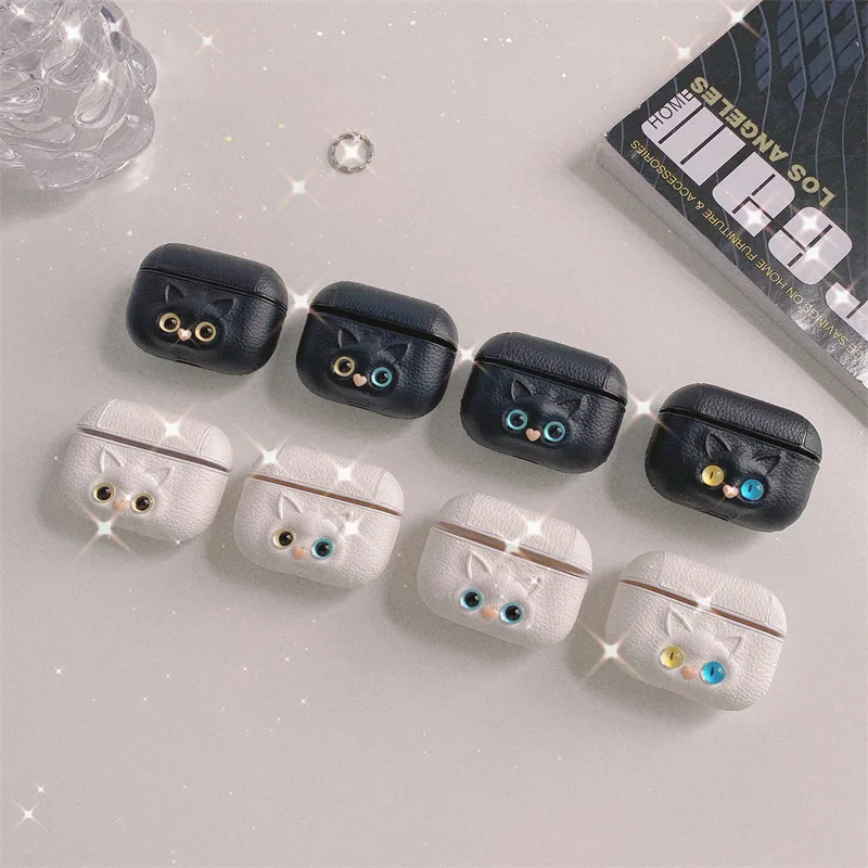 PU Leather Black White Cat Colorful Eyes AirPods 1 2 3 Pro Case Cover IPhone Bluetooth Earbuds Accessories Airpod Case
PU Leather Black White Cat Colorful Eyes AirPods 1 2 3 Pro Case Cover IPhone Bluetooth Earbuds Accessories Airpod Case