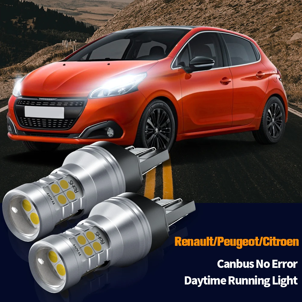 2x LED Daytime Running Light DRL W21/5W 7443 For Renault Duster Kangoo Logan Sandero 2 Peugeot 2008 208 301 Citroen Berlingo C3
2x LED Daytime Running Light DRL W21/5W 7443 For Renault Duster Kangoo Logan Sandero 2 Peugeot 2008 208 301 Citroen Berlingo C3