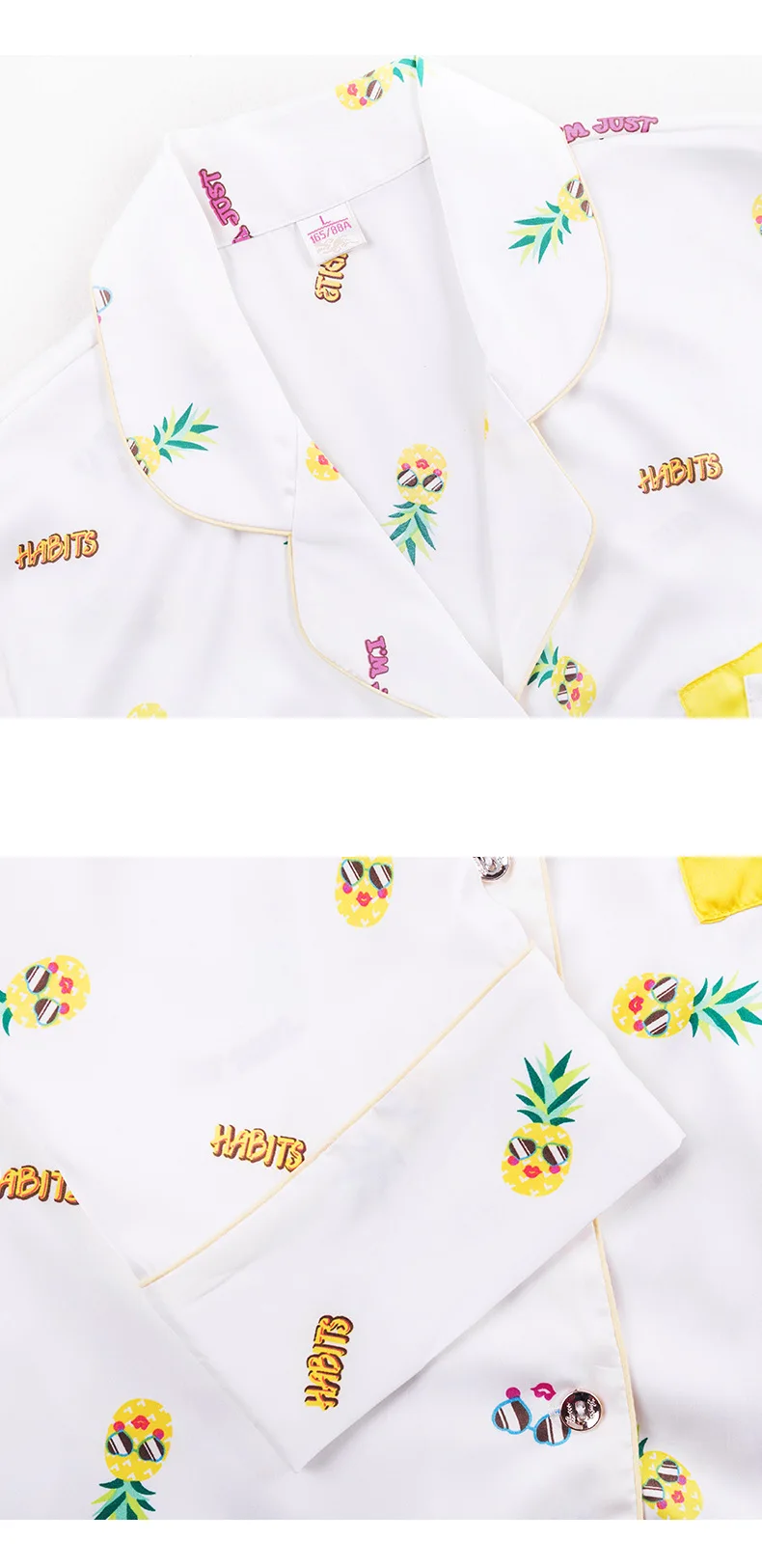 Samwestart 2020 Ins pajamas female summer satin silk cartoon sleepwear two-piece suit summer thin section ladies wear pajamas
Samwestart 2020 Ins pajamas female summer satin silk cartoon sleepwear two-piece suit summer thin section ladies wear pajamas