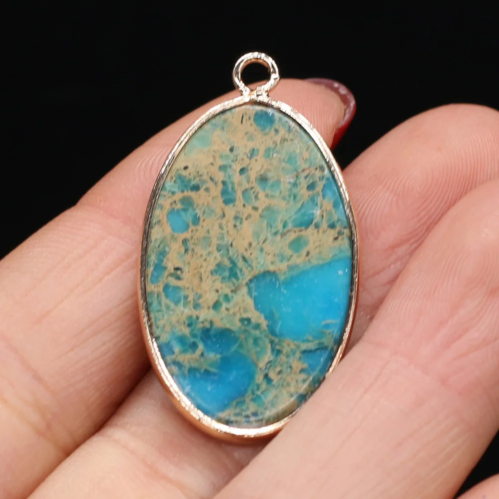 Natural Stone Pendants Oval Shape Gold-plated Crystal for Girl's Necklace Earrings Jewelry Making Accessories
Natural Stone Pendants Oval Shape Gold-plated Crystal for Girl's Necklace Earrings Jewelry Making Accessories