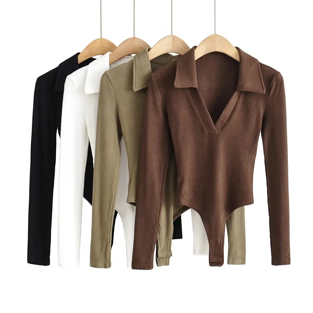 New V-neck Elastic Slim Basic Bodysuit Women's Tight Long Sleeve T-shirt Frosted Sexy Tops for Women Full Sleeves
New V-neck Elastic Slim Basic Bodysuit Women's Tight Long Sleeve T-shirt Frosted Sexy Tops for Women Full Sleeves