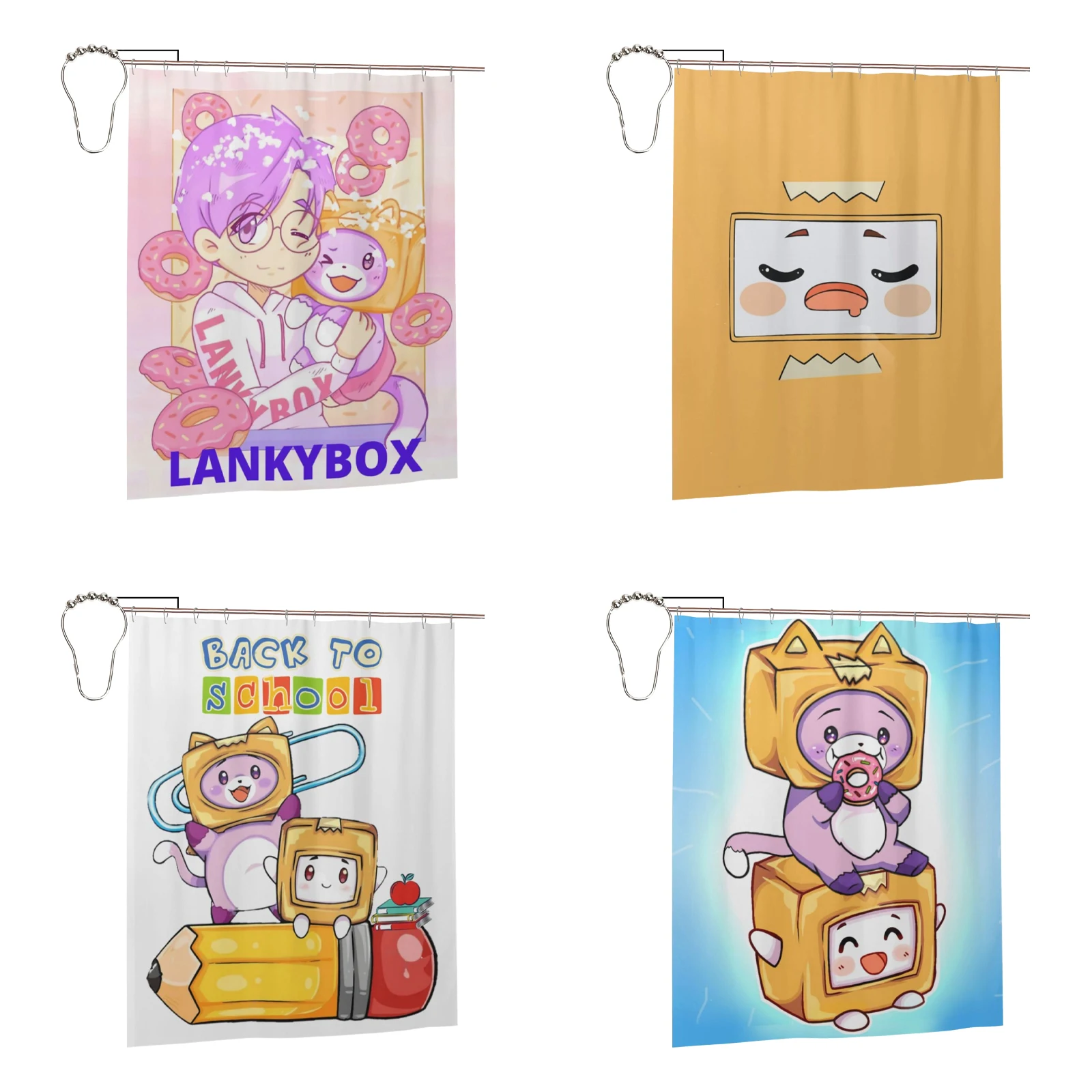 Lankybox Foxy Boxy Shower Curtain for Bathroom Bathtub Fabric Curtains Decoration Waterproof Durable with Hooks
Lankybox Foxy Boxy Shower Curtain for Bathroom Bathtub Fabric Curtains Decoration Waterproof Durable with Hooks