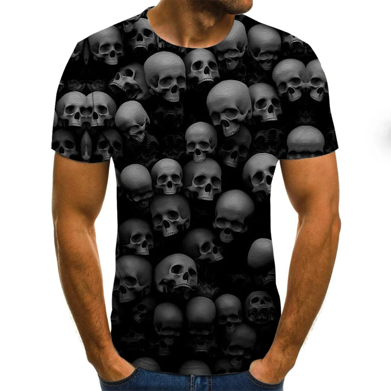 Scary skull graphic men's t-shirt 2021 new 3D printed o-neck short-sleeved T-shirt summer oversized casual breathable t shirts
Scary skull graphic men's t-shirt 2021 new 3D printed o-neck short-sleeved T-shirt summer oversized casual breathable t shirts