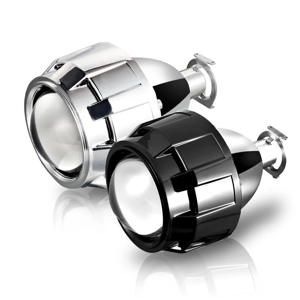 AILEO Car Styling 2.5 inch HID Bi xenon Headlight Mini Projector Lens Retrofit H4 H7 H11 Headlamp Lens Black Silver Use H1 Bulbs
AILEO Car Styling 2.5 inch HID Bi xenon Headlight Mini Projector Lens Retrofit H4 H7 H11 Headlamp Lens Black Silver Use H1 Bulbs