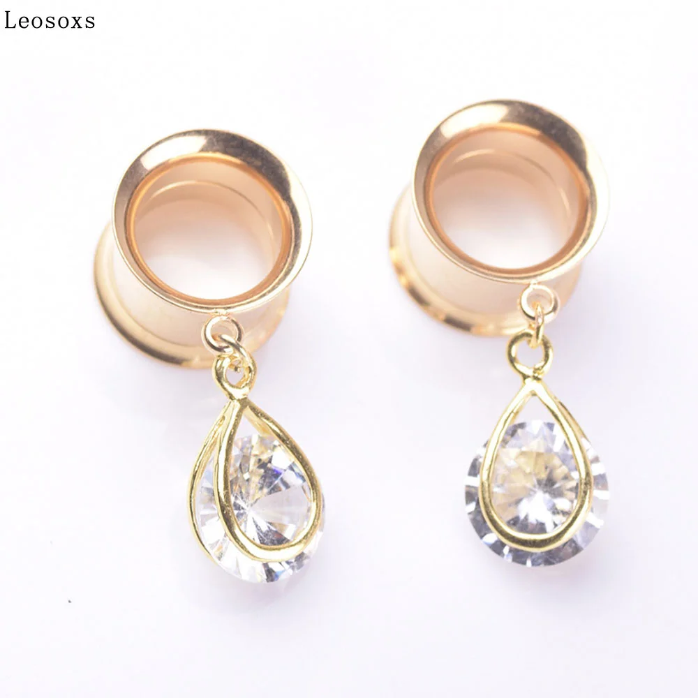 Leosoxs Exotic style golden double horn water drop pendant ear expansion ear profile popular puncture earrings
Leosoxs Exotic style golden double horn water drop pendant ear expansion ear profile popular puncture earrings
