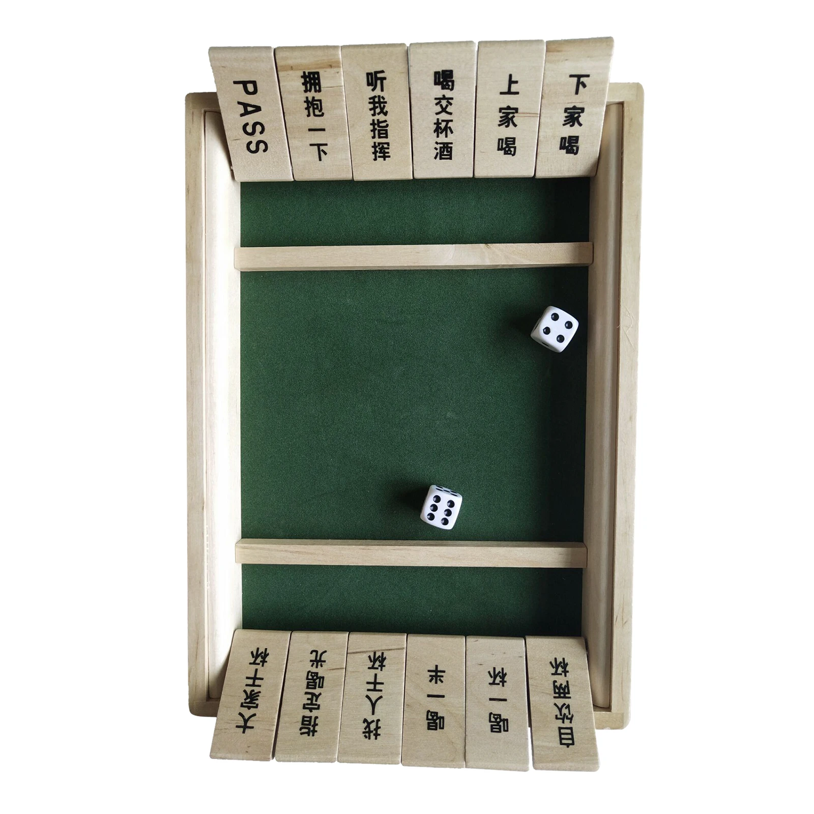 12 Numbers Shut The Box Board Game 2 Sided Wooden Mathematic Traditional Pub Board Dice Game Family Travel Fun Game Set
12 Numbers Shut The Box Board Game 2 Sided Wooden Mathematic Traditional Pub Board Dice Game Family Travel Fun Game Set