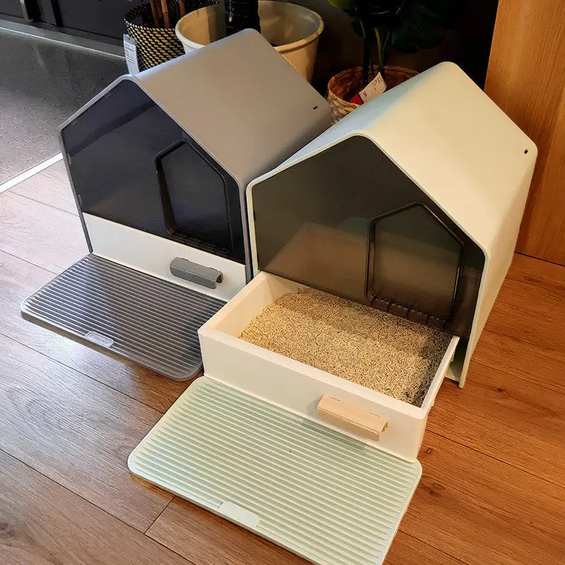 Fully Enclosed Cat Litter Box Oversized Cat Toilet Large Capacity Deodorization Pet Drawer Cats Tray Home Pets Cleaning Supplies
Fully Enclosed Cat Litter Box Oversized Cat Toilet Large Capacity Deodorization Pet Drawer Cats Tray Home Pets Cleaning Supplies