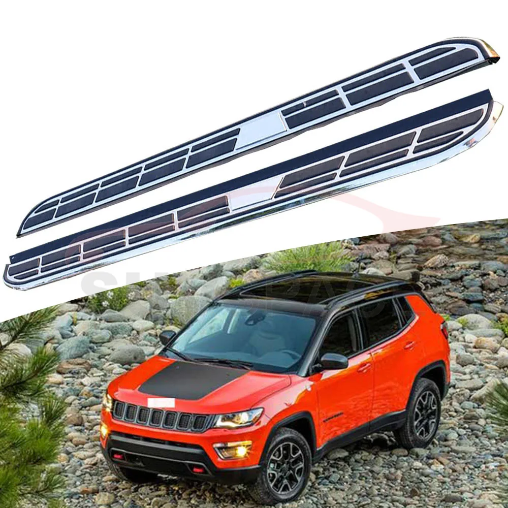 Side step fits for Jeep Compass 2017 2018 2019 2020 running board nerf bar 2Pcs left right Aluminium side step side pedal
Side step fits for Jeep Compass 2017 2018 2019 2020 running board nerf bar 2Pcs left right Aluminium side step side pedal