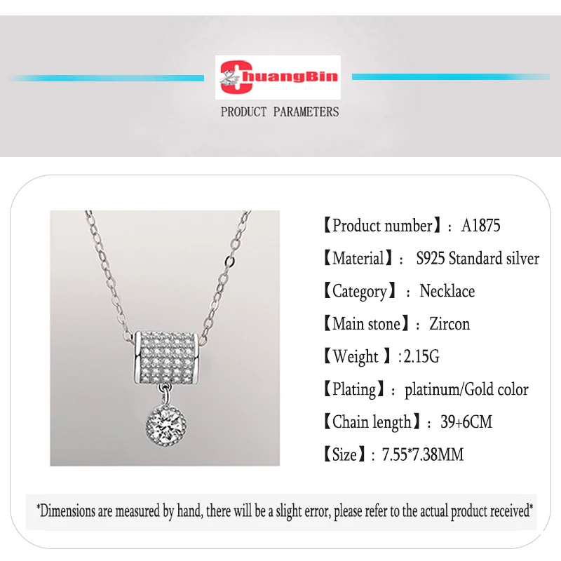 Genuine S925 Sterling Silver Necklace Female Fashion Creative Design Niche Exquisite Zircon Clavicle Chain
Genuine S925 Sterling Silver Necklace Female Fashion Creative Design Niche Exquisite Zircon Clavicle Chain