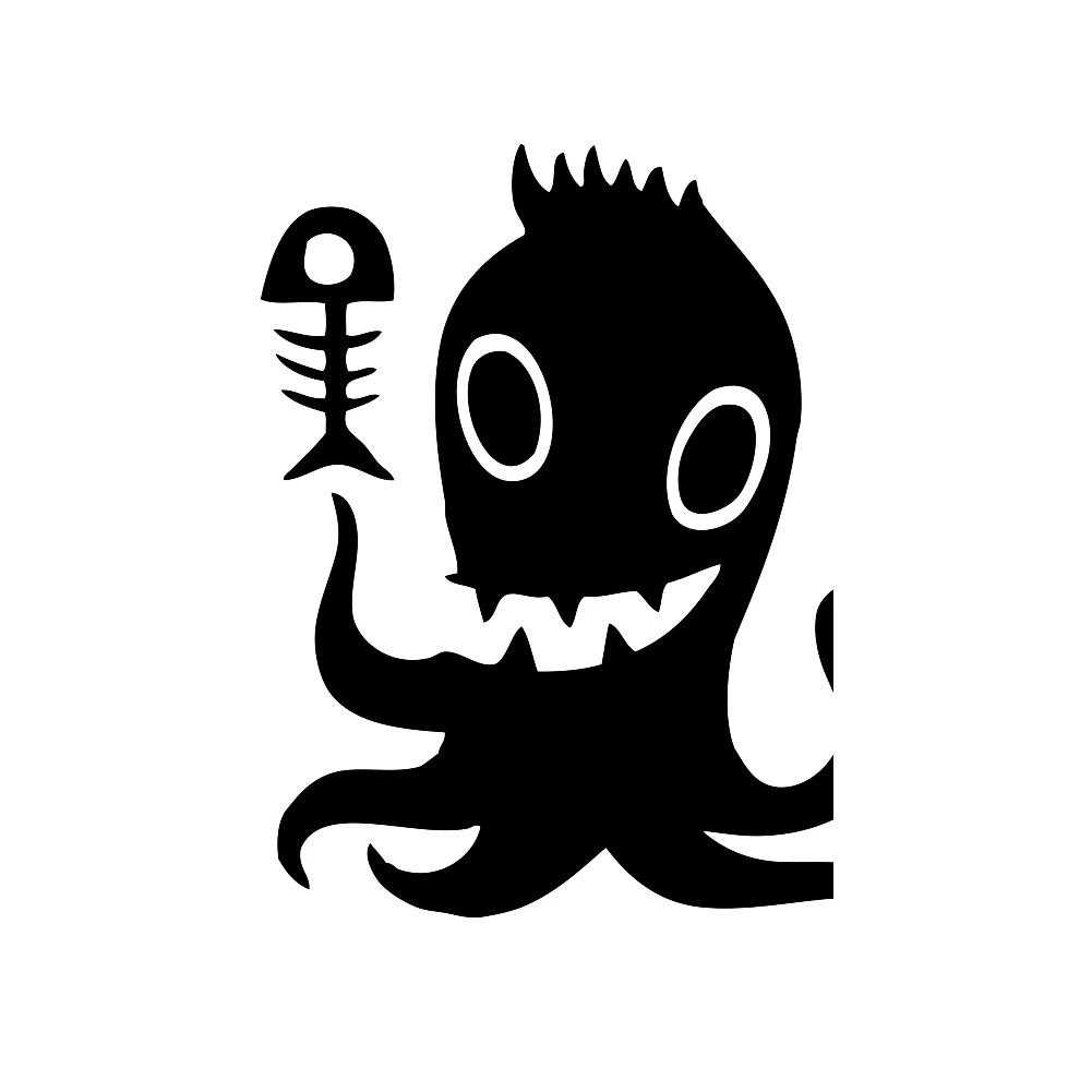 Happy Octopus Holding Fish Bones Die Cut Car Sticker Automobiles Motorcycles Exterior Accessories Vinyl Decal for Honda Lada Bmw
Happy Octopus Holding Fish Bones Die Cut Car Sticker Automobiles Motorcycles Exterior Accessories Vinyl Decal for Honda Lada Bmw