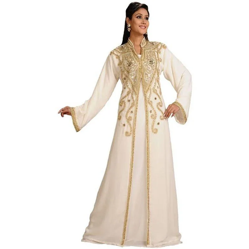 White Elegant High Quality Moroccan Caftan Long Sleeves Evening Dress Muslim Special Occasion Prom Dress Formal Dress Plus Size
White Elegant High Quality Moroccan Caftan Long Sleeves Evening Dress Muslim Special Occasion Prom Dress Formal Dress Plus Size