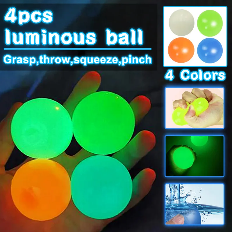 Blotona 4Pcs Sticky Wall Balls for Ceiling Stress Relief Globbles Squishy Kids Toys
Blotona 4Pcs Sticky Wall Balls for Ceiling Stress Relief Globbles Squishy Kids Toys