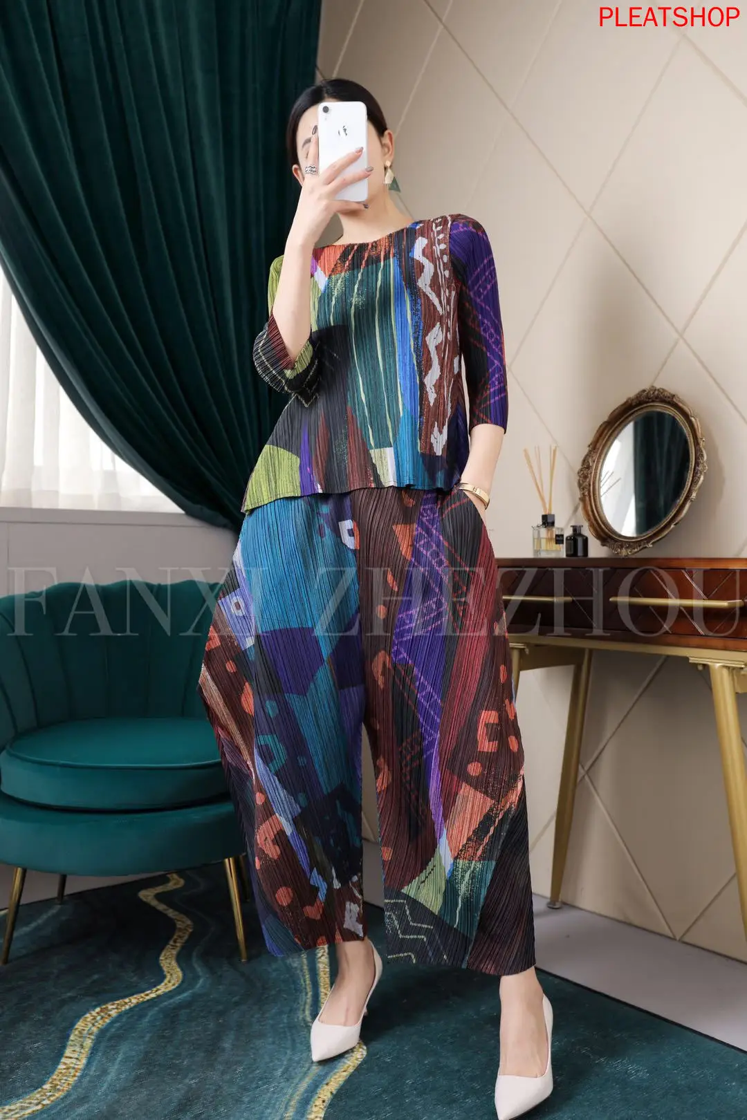 2020 Spring New Style WOMEN 'S Miyake Delicacy Elegant Set Tops + Pants Korean- Style suit set women two pieces set
2020 Spring New Style WOMEN 'S Miyake Delicacy Elegant Set Tops + Pants Korean- Style suit set women two pieces set