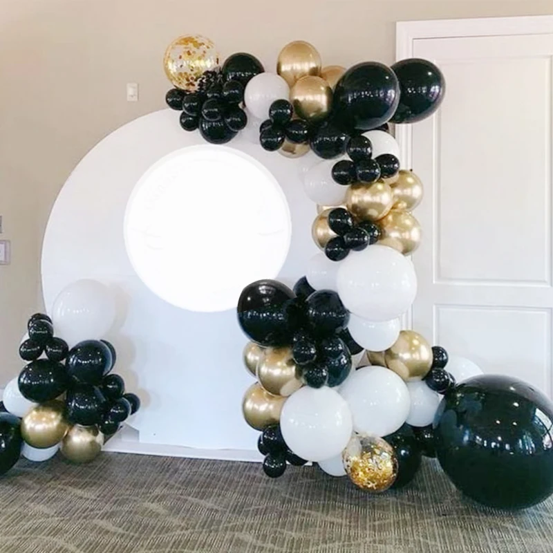 118pcs Black White Gold Confetti Balloon Garland Arch Kit Father's Day Supplies Wedding Birthday Party Decorations Baby shower
118pcs Black White Gold Confetti Balloon Garland Arch Kit Father's Day Supplies Wedding Birthday Party Decorations Baby shower