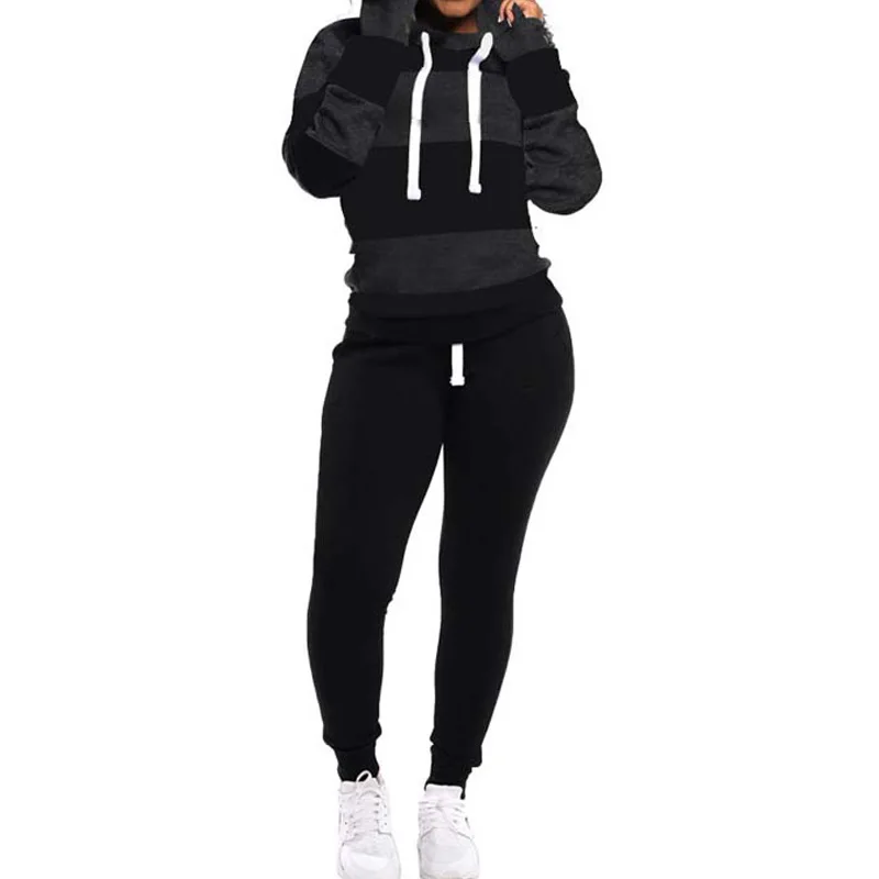 Autumn Winter Striped Set Women Tracksuit 2 Piece Set Sweat Suits Ladies Two Pieces Outfits Casual Hooded Sweatsuit
Autumn Winter Striped Set Women Tracksuit 2 Piece Set Sweat Suits Ladies Two Pieces Outfits Casual Hooded Sweatsuit
