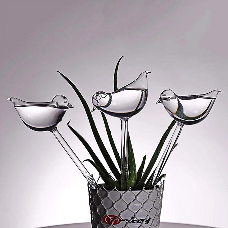 

Устройство для самополива птиц, стеклянная кормушка для воды, декоративное устройство для полива цветов, комнатных растений, 1 шт.