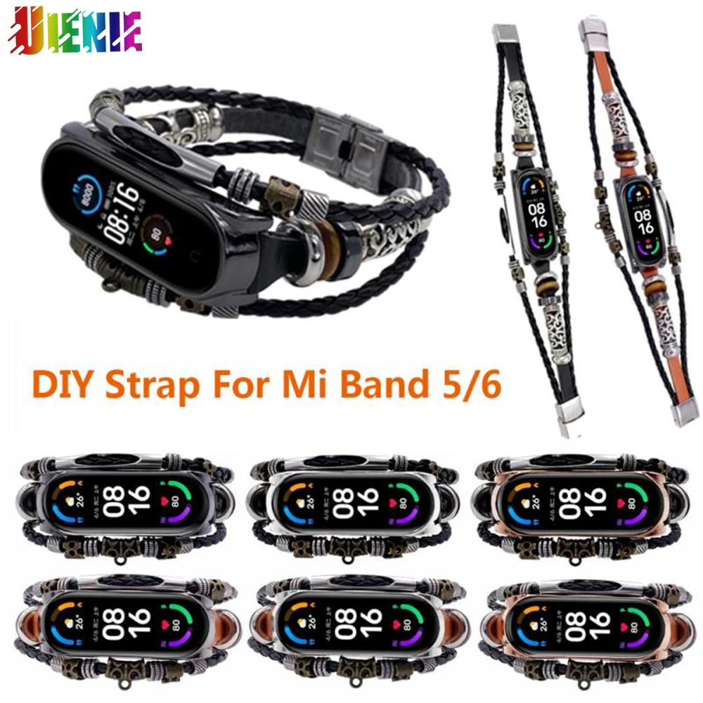 Retro Genuine Leather Wristband Strap Bracelet Metal Case Watchband for MiBand 6 Smartwatch Accessories For Xiaomi Mi Band 6 /5
Retro Genuine Leather Wristband Strap Bracelet Metal Case Watchband for MiBand 6 Smartwatch Accessories For Xiaomi Mi Band 6 /5