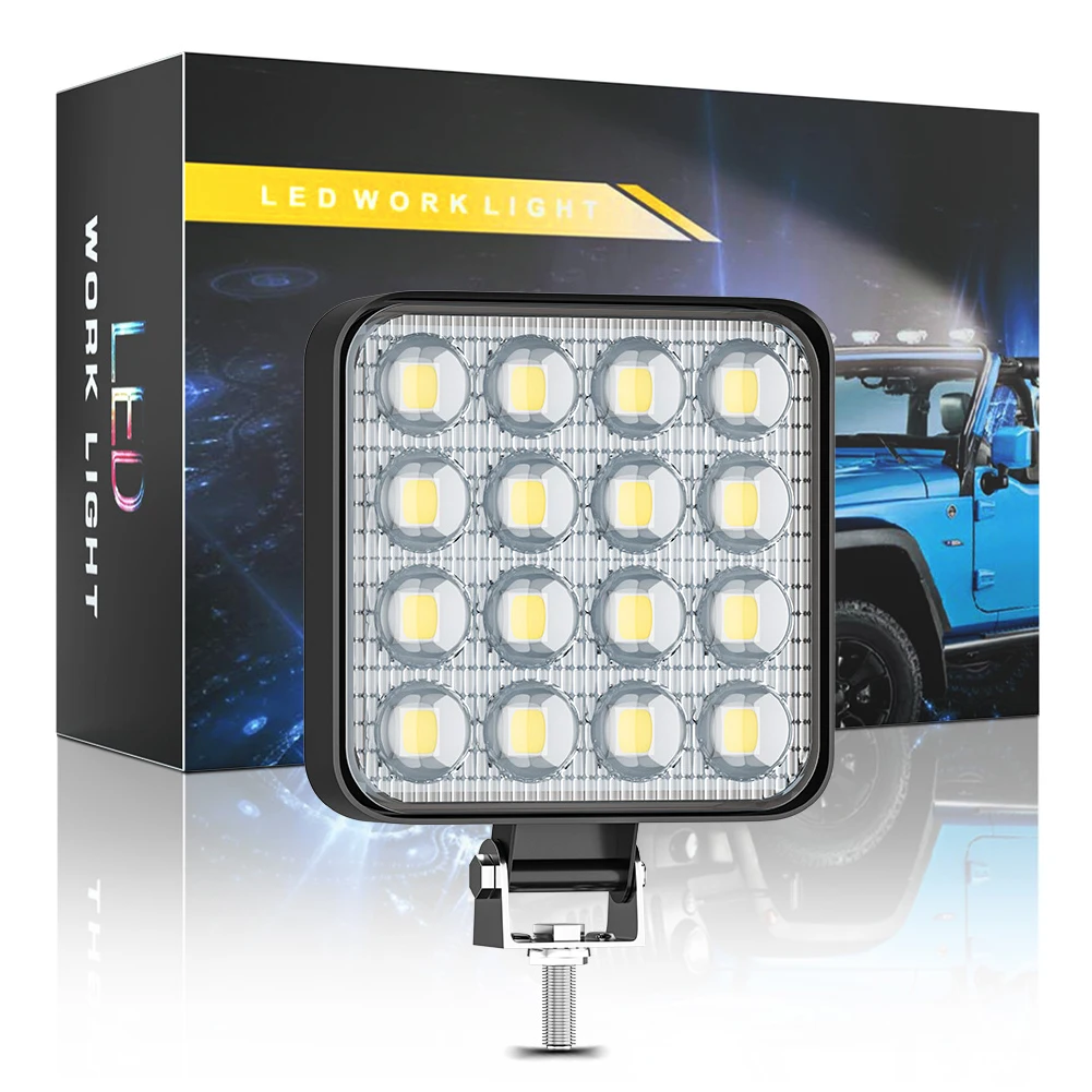 48W LED Work Light Square Light Super Bright Daylight White Light for Car Motorcycle Trucks 48W white light Work Light Car Light
48W LED Work Light Square Light Super Bright Daylight White Light for Car Motorcycle Trucks 48W white light Work Light Car Light