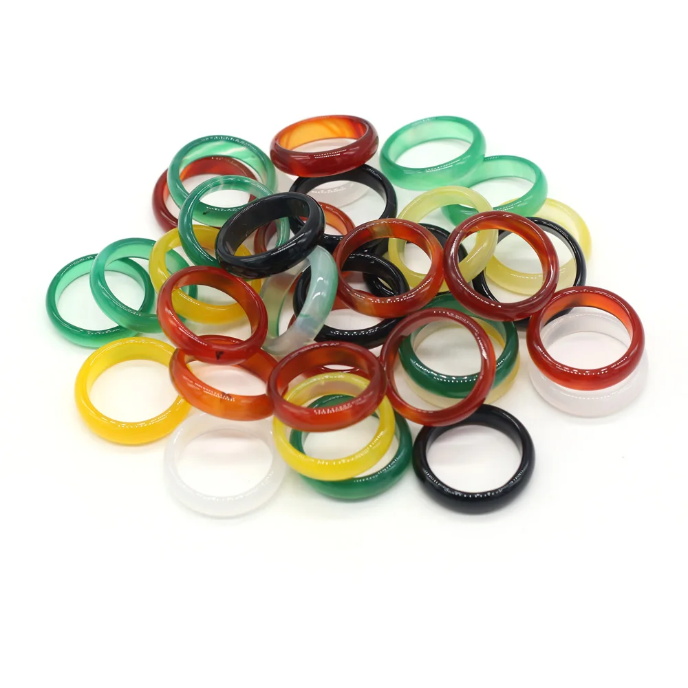 Natural Agates Stone Rings Exquisite Texture Transparent Colorful Agates Stone Individuality Unisex Ring Charms Fashion Jewelry
Natural Agates Stone Rings Exquisite Texture Transparent Colorful Agates Stone Individuality Unisex Ring Charms Fashion Jewelry