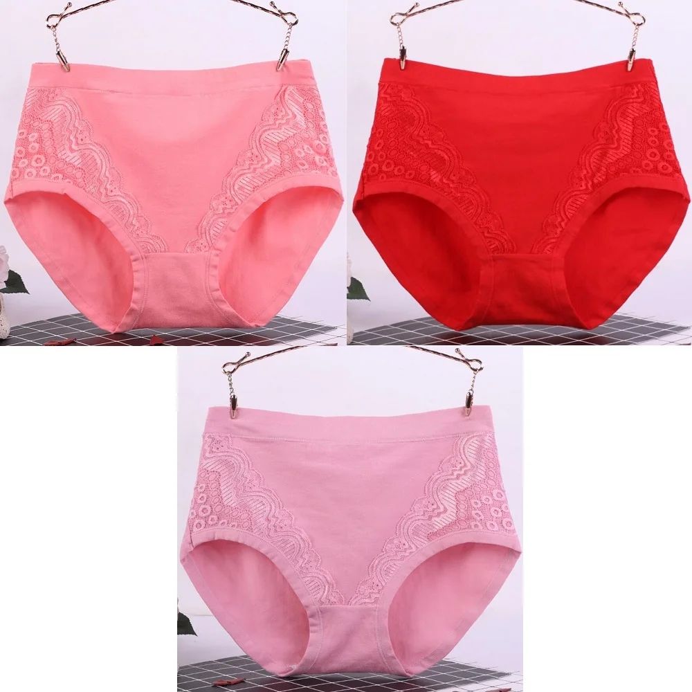 3Pcs/Lot XL-6XL Big Size High Waist Women's Panties Solid Cotton Briefs Underwear Lady Sexy Lace Seamless Underpants
3Pcs/Lot XL-6XL Big Size High Waist Women's Panties Solid Cotton Briefs Underwear Lady Sexy Lace Seamless Underpants