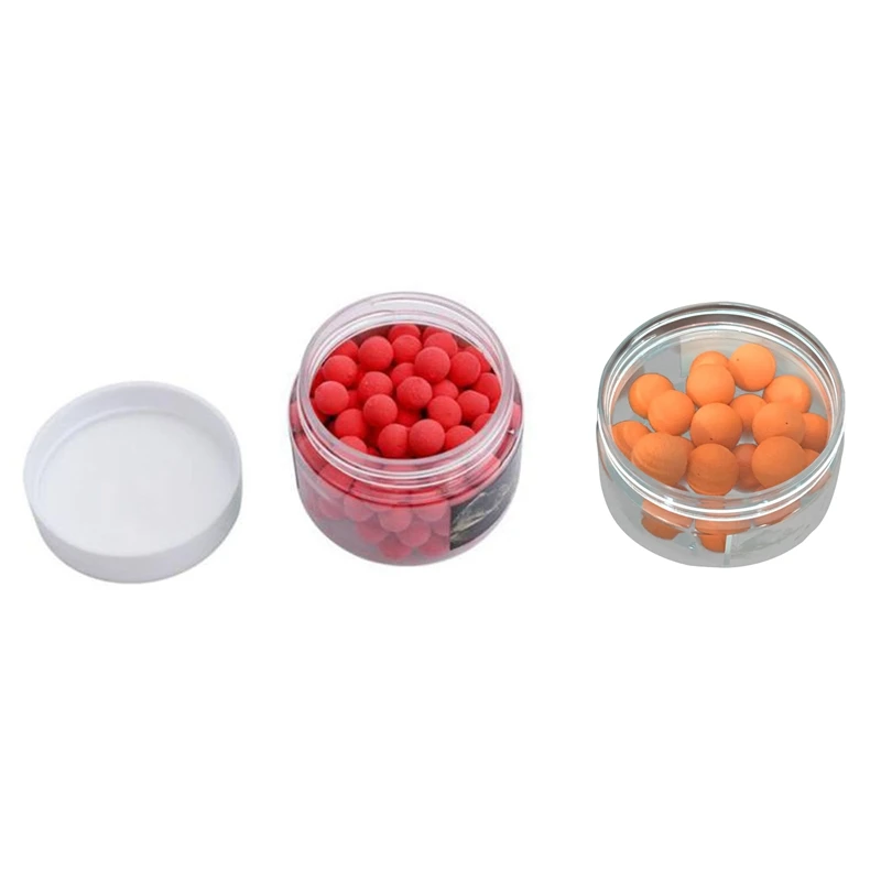 

2 Box Smell Up Fishing Lure Boilies Floating Carp Baits Soluble In Water 14Mm ,Orange-Tangerine & Red-Strawberry