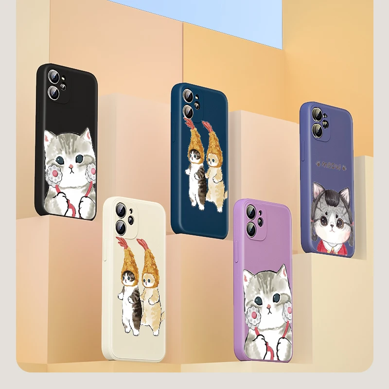 Funny Cartoon Cat for Apple iPhone 13 12 Pro Max Mini 11 Pro XS Max X XR 6S 6 7 8 Plus Liquid Silicone Soft Phone Case
Funny Cartoon Cat for Apple iPhone 13 12 Pro Max Mini 11 Pro XS Max X XR 6S 6 7 8 Plus Liquid Silicone Soft Phone Case