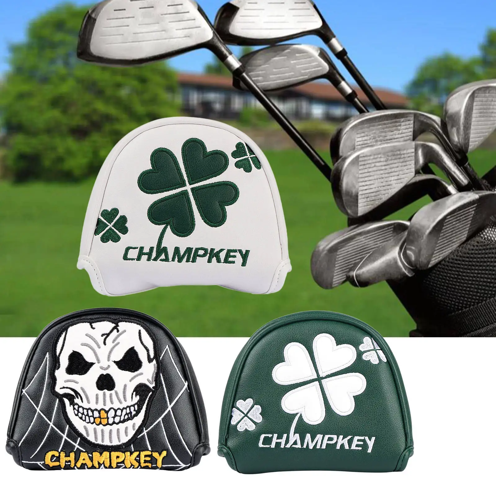 Club Headcover Guard Magnetic Closure Blade Protect Golf Mallet Putter Head Cover
Club Headcover Guard Magnetic Closure Blade Protect Golf Mallet Putter Head Cover
