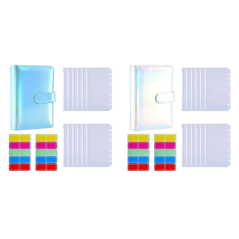 2set A6 PU Leather Binder Sleeve with 24 Pieces A6 Binder Pocket Loose Leaf Bag A & B
2set A6 PU Leather Binder Sleeve with 24 Pieces A6 Binder Pocket Loose Leaf Bag A & B