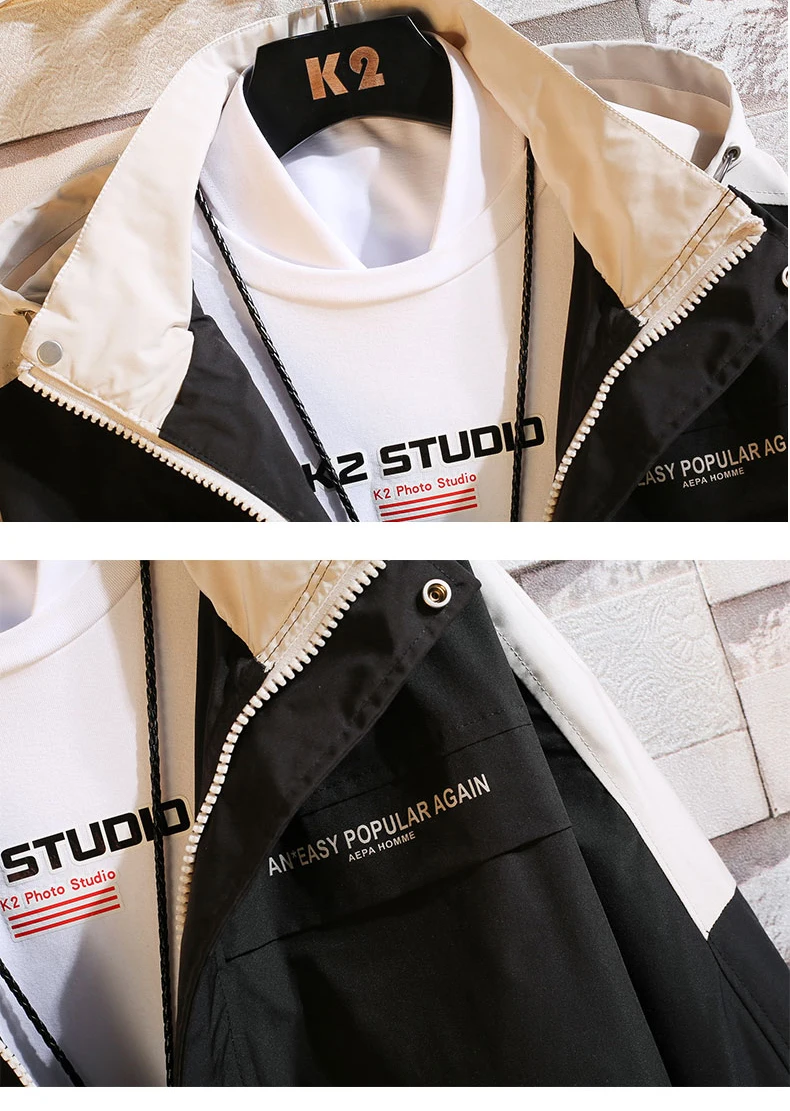 2020 New Hooded Jackets Men New Patchwork Color Block Pullover Jacket Fashion Tracksuit Coat Men Hip Hop Streetwear Jacket D96
2020 New Hooded Jackets Men New Patchwork Color Block Pullover Jacket Fashion Tracksuit Coat Men Hip Hop Streetwear Jacket D96