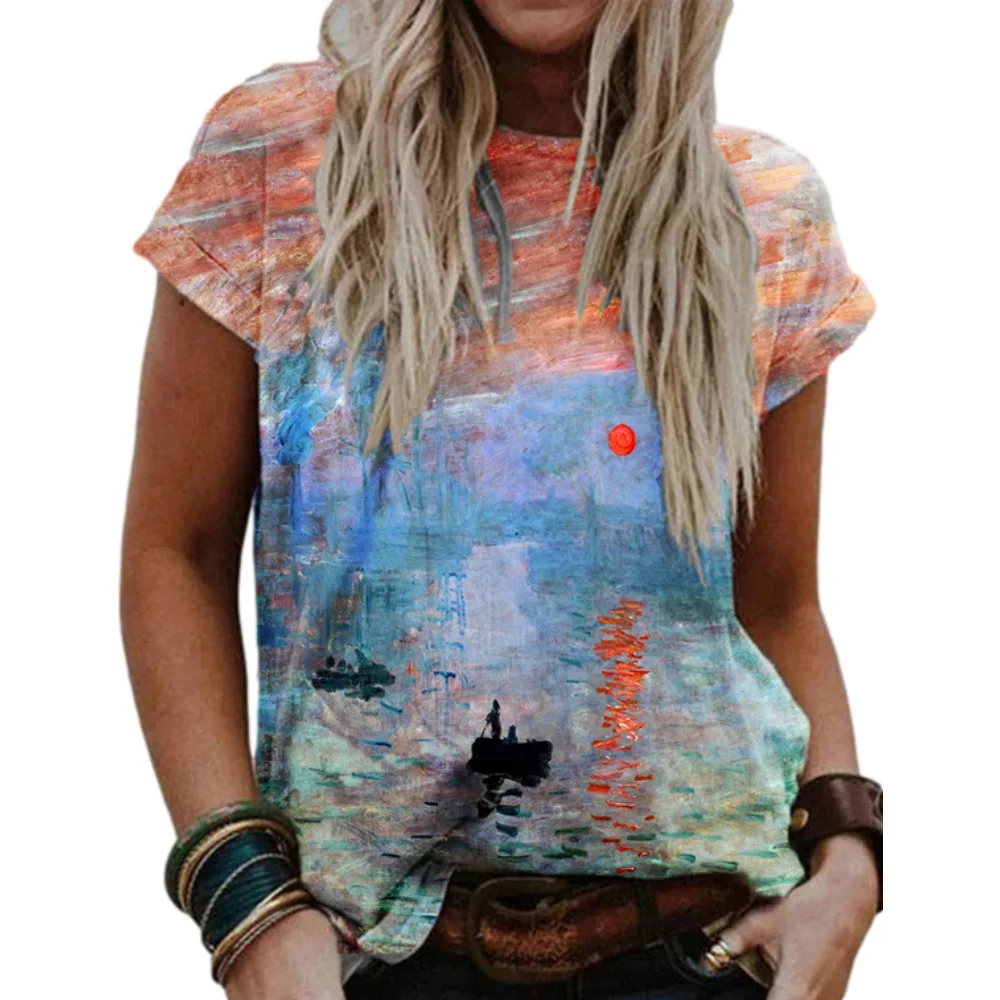 Mandylandy T-shirt Summer Fashion Short Sleeve O-Neck Pullover T-shirt Women's Casual Printed Loose T-shirt Top
Mandylandy T-shirt Summer Fashion Short Sleeve O-Neck Pullover T-shirt Women's Casual Printed Loose T-shirt Top
