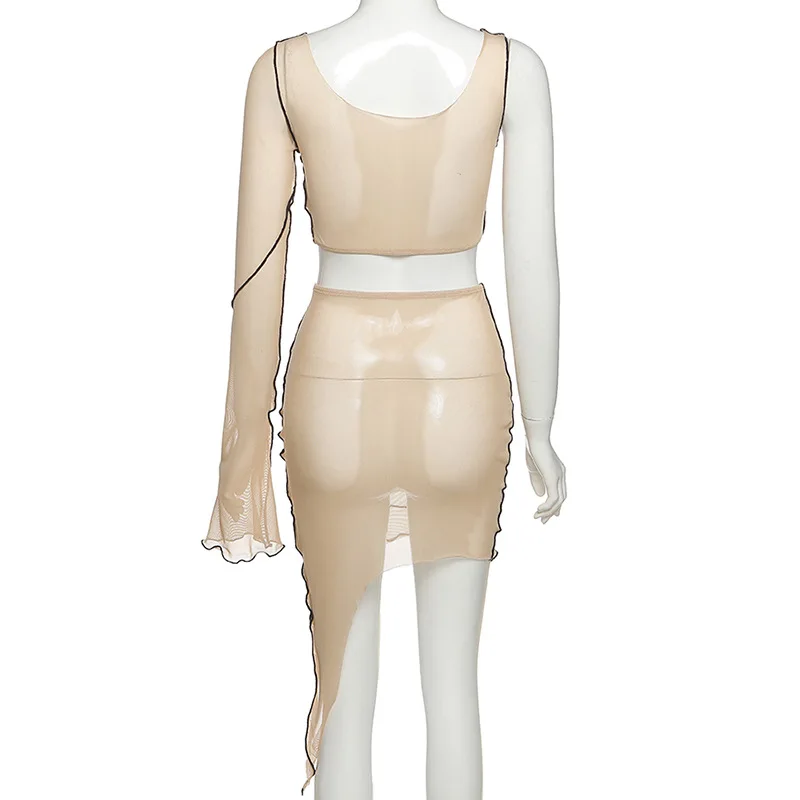 Hirigin sexy sheer mesh upper and midi skirts women fashion outfit autumn 2020 long sleeve two piece matching club party set
Hirigin sexy sheer mesh upper and midi skirts women fashion outfit autumn 2020 long sleeve two piece matching club party set