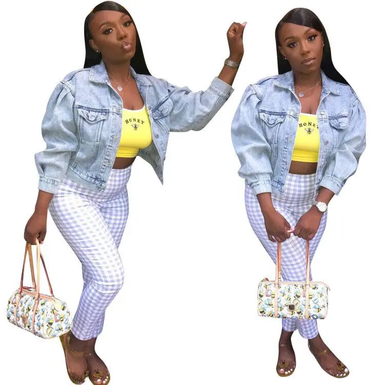 Classic BF Women's Cool Pure Denim Jacket Fashion Daily Lapel Full-sleeve Single-breasted Short Jacket with Pocket Streetwear
Classic BF Women's Cool Pure Denim Jacket Fashion Daily Lapel Full-sleeve Single-breasted Short Jacket with Pocket Streetwear