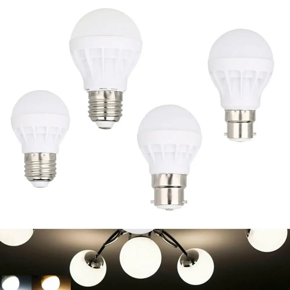 

LED Globe Bulb Light 3W 7W 9W 12W B22 BC E27 ES For Chandeliers Energy Saving Light Bombillas Replace Halogen Lamps 110V 220V