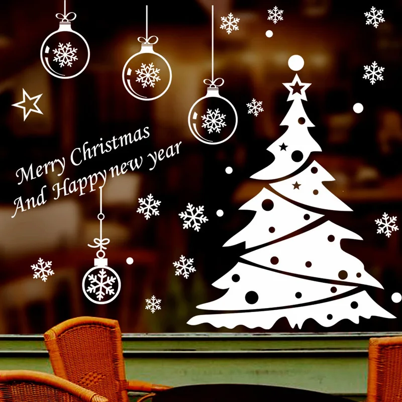 Christmas tree decoration glass windows Wall Sticker Wall Decals festival Home decoration happy New Year Stickers wallpaper
Christmas tree decoration glass windows Wall Sticker Wall Decals festival Home decoration happy New Year Stickers wallpaper