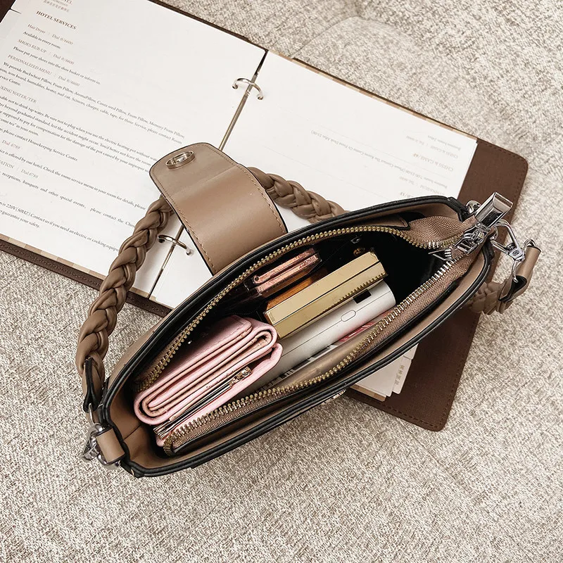 Elegant Women Weave Strap Single Shoulder Bag Famous Designer Stone Pattern Handbag Purse Lady Quality Pu Leather Crossbody Bag
Elegant Women Weave Strap Single Shoulder Bag Famous Designer Stone Pattern Handbag Purse Lady Quality Pu Leather Crossbody Bag