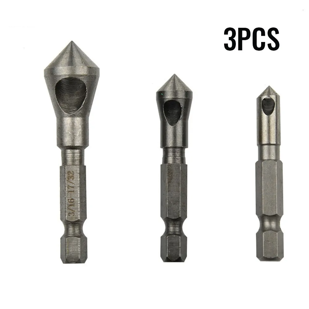 3Pcs Drill Bits Center Punch Tool Chamfer Countersink High Speed Steel 4241
3Pcs Drill Bits Center Punch Tool Chamfer Countersink High Speed Steel 4241