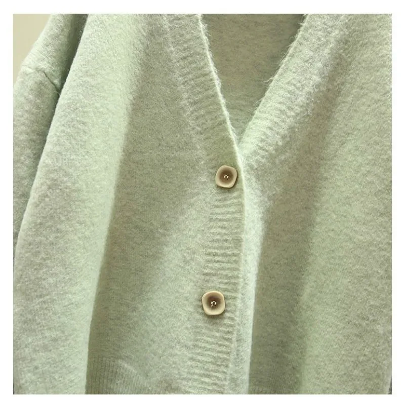 Lantern Sleeve V-Neck Sweater Cardigan Women 2021 New Loose Very Fairy Early Spring Season Short Knitwear Small Coat
Lantern Sleeve V-Neck Sweater Cardigan Women 2021 New Loose Very Fairy Early Spring Season Short Knitwear Small Coat