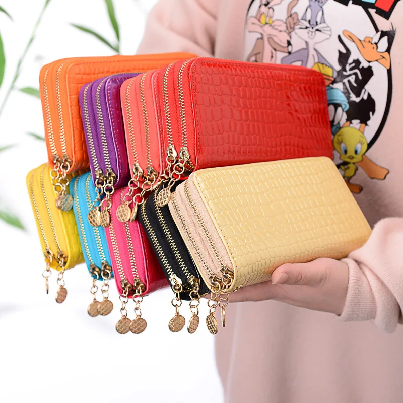New Solid Color Wallet Double Zipper Ladies Large Capacity Long Female Clutch Pu Leather Coin Purse Mobile Phone Clutch
New Solid Color Wallet Double Zipper Ladies Large Capacity Long Female Clutch Pu Leather Coin Purse Mobile Phone Clutch
