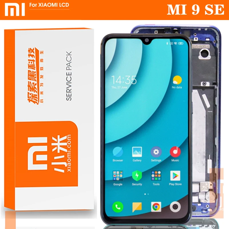 100% Оригинальный 5 97 "Amoled ЖК дисплей с рамкой для Xiaomi Mi 9 se сенсорным экраном