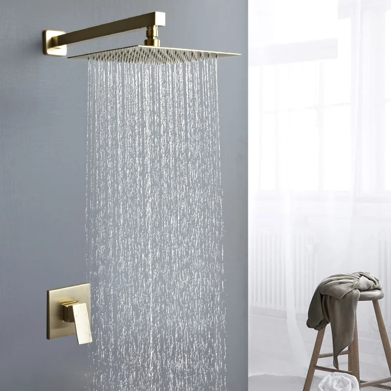 High Quality Copper Black Hot And Cold Waterfall In Wall Mounted Concealed Bathroom Rain Shower Set
High Quality Copper Black Hot And Cold Waterfall In Wall Mounted Concealed Bathroom Rain Shower Set
