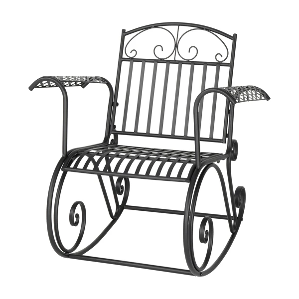 【USA READY STOCK】Artisasset Black Paint High Backrest Arched Armrests Outdoor Park Single Iron Rocking Chair
【USA READY STOCK】Artisasset Black Paint High Backrest Arched Armrests Outdoor Park Single Iron Rocking Chair