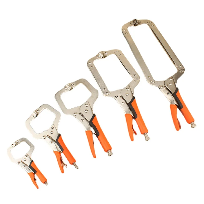 6/9/11/14/18 inch Multi-function Steel C Clamp High Quality Grip Locking Plier Woodworking Tools Clamps Clips Face Clamp 
6/9/11/14/18 inch Multi-function Steel C Clamp High Quality Grip Locking Plier Woodworking Tools Clamps Clips Face Clamp